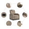 Relax Chair in Cappuccino Brown Faux Leather