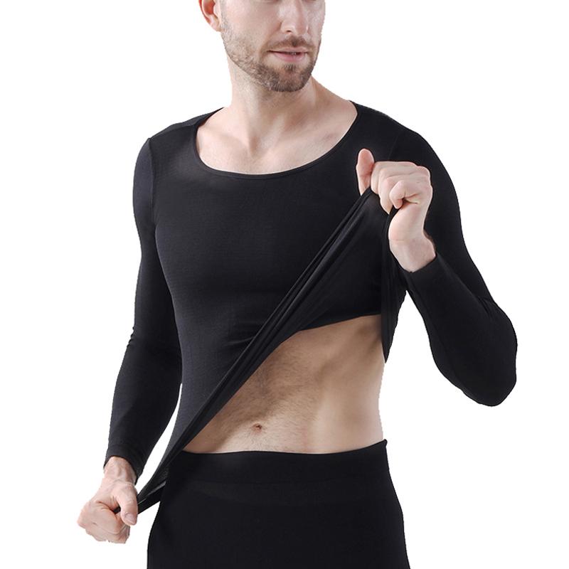 Men Women Long John Stay Warm Undergarments Thermal Underwear Set Ultra-thin Winter 2-Piece