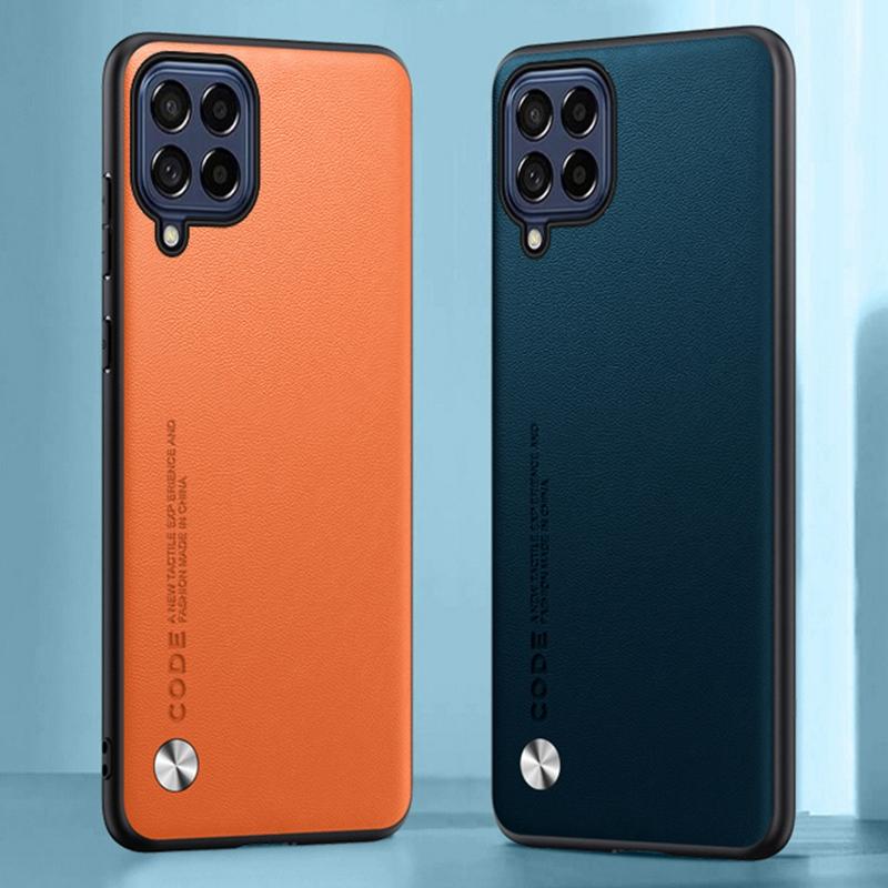 Роскошный чехол из искусственной кожи для Samsung Galaxy A12 A22 M12 M22 M32 4G, задняя крышка, силиконовый защитный чехол для телефона Samsung A22 5G