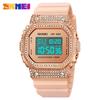 2025 New Luxury Diamond-encrusted Women's Electronic Watch Female Student Electronic Watch Waterproof Digital Watch