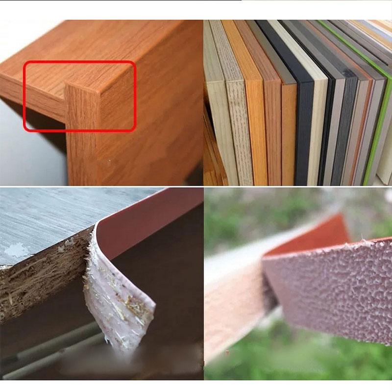 2CM Width Decorative PVC Edge Strip Banding Adhesive Furniture Cabinet Wood Surface Table Edging Tape
