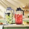 Glass Pitchers with Lid, Set of 2, 64OZ Leak-Proof Airtight Mason Jars, Wide Mouth Water Jugs for Cold Brew Coffee, Iced Tea, Milk, Food Storage