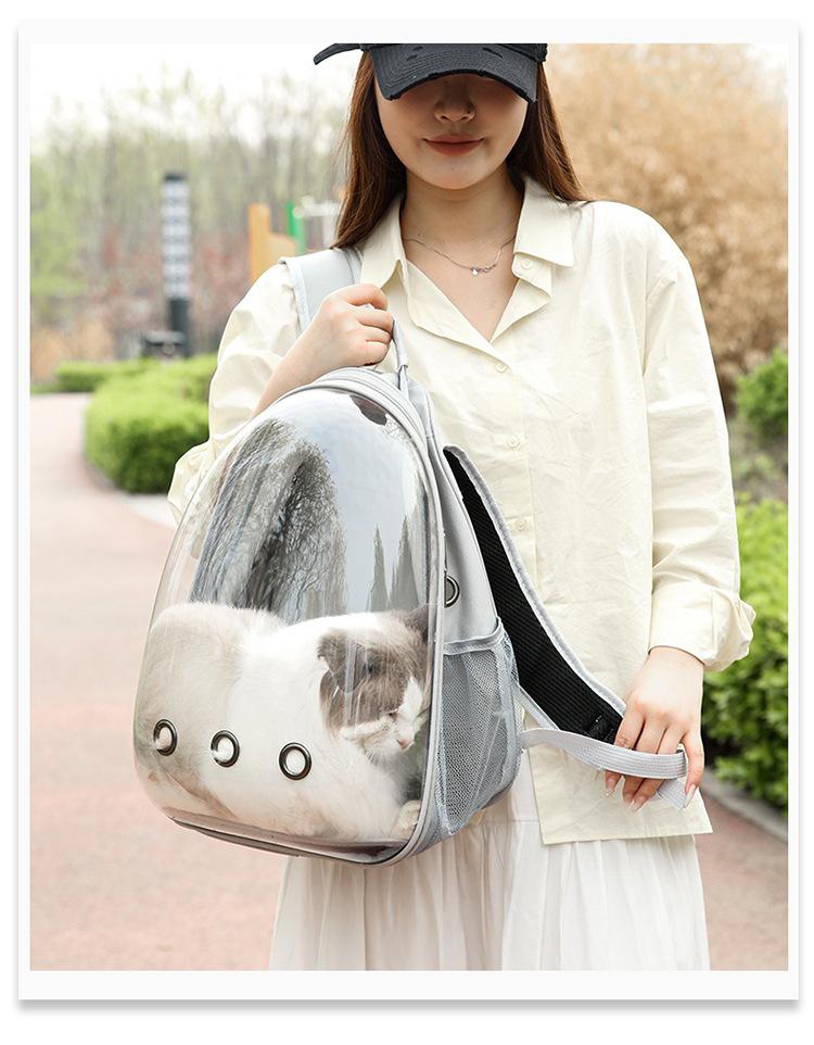 Сумки-переноски для кошек, рюкзаки для домашних животных, портативные и прозрачные космические капсулы, товары для кошек, дышащий рюкзак для прогулок