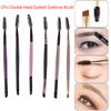 Portable Double Head Makeup Brush Makeup Tool Eyelash Brush Double Head Eyebrow Brush