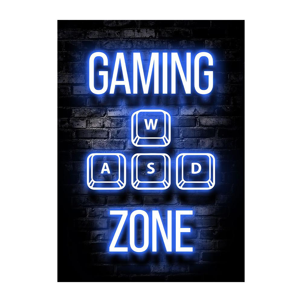 Неоновые Игровые Геймерские Настенные Постеры Принты Геймерская Холщовая Картина Холщовая Картина для Детской Комнаты Мальчиков Декоративная Игровая Комната Cuadros