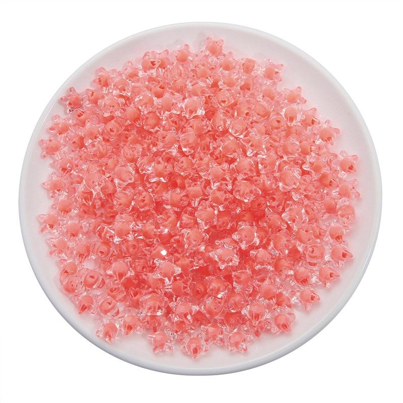 Творческие 80 шт конфетного цвета DIY поделки горячая распродажа для изготовления ювелирных изделий в форме звезды 11 мм разделитель популярные свободные бусины акриловая фурнитура