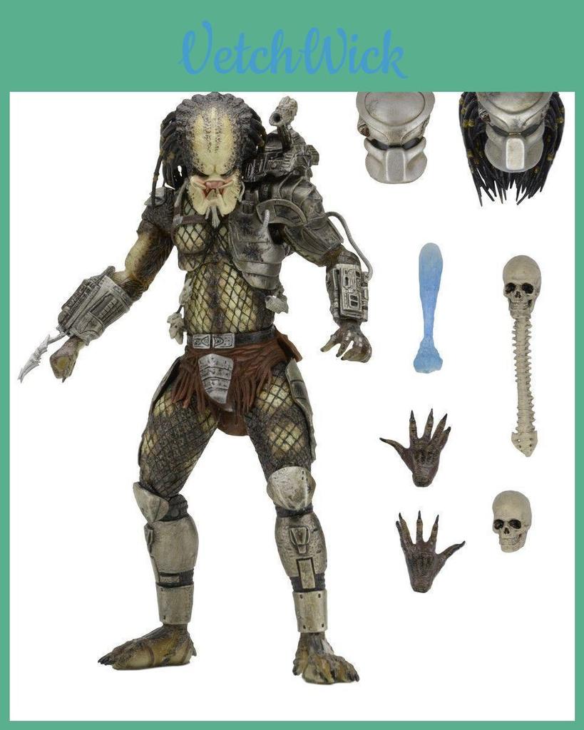 Neca Inch 7 Ultimate Jungle Hunter Predator Action Figure New Kids Gift Toys