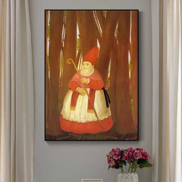 Fernando Botero Collection Decorative Paintings Contemporary Art Prints and Modern Home Living Room Wall Decor Canvas Painting No Frame