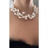 5 Layer Baroque Pearl Shaped Wire Twist Necklace