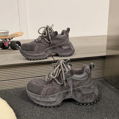 Женские кроссовки-папы, модные осенние новинки, трендовые платформенные спортивные туфли