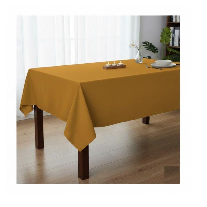 Nappe en polyester Essentiel 150 x 300 cm curry