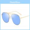 High-quality Womens Large Aviator Sunglasses With Sleek Metal Frame And Mirror Lens