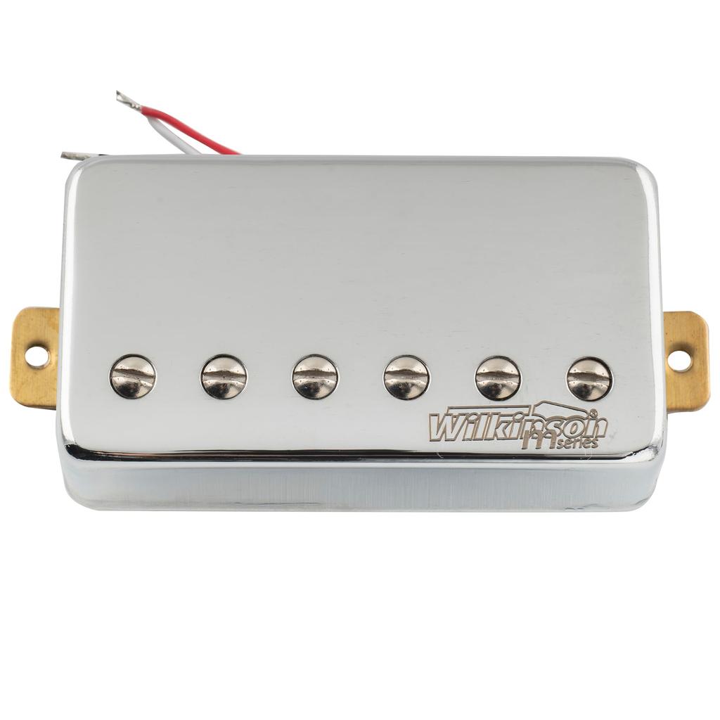 Звукосниматель-хамбакер Wilkinson Vintage Tone Alnico 5 в стиле PAF для электрогитары типа Les Paul, хром, бридж,