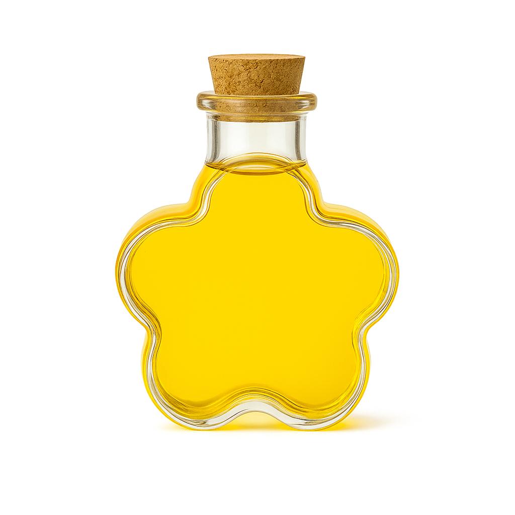 5x DAISY Glass Bottles 150ml Decorative for Liqueur Syrup Gift Alcohol Wine