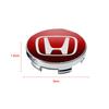 4pcs 60mm Car Wheel Center Hub Center Cap Rim Hub Dustproof Cover Emblemem for Honda Civic Xrv Hrv Crv Brv City Accord Fit Pilot Odyssey Jazz Insight