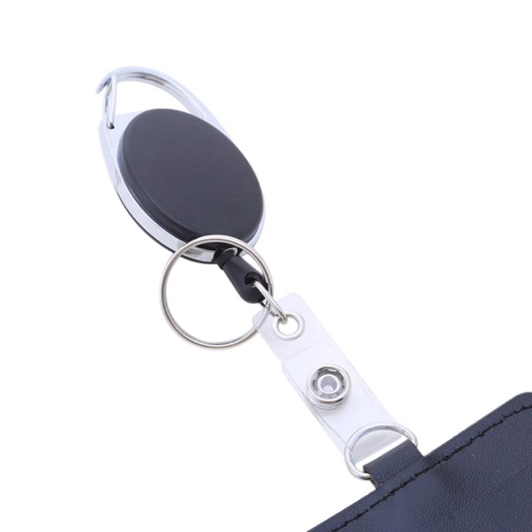 Практичный держатель для удостоверения личности, держатель для карты, кошелек из искусственной кожи, держатель для удостоверения личности, пряжка для значка