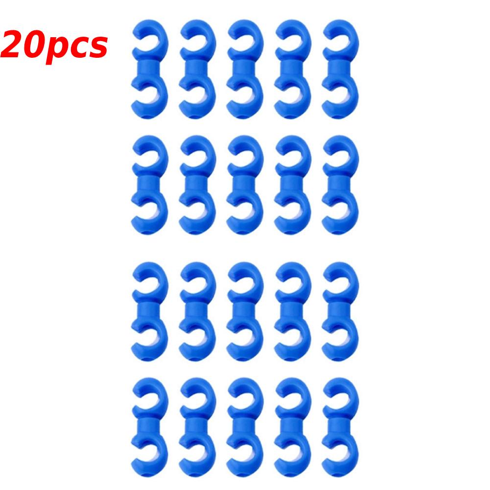 10/20pcs Bicycle MTB Brake Cable S Style Clips Rotating Buckle Hose Guide Bike Cross Line Hook Tidy Clip Ring Clasp Cycling