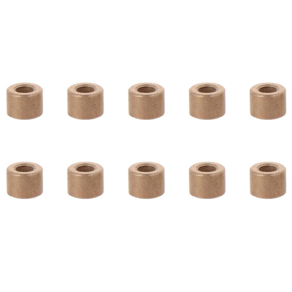10pcs Sintered Bronze Bearing Sleeve Gold Plain Bearings Durable Bronze Bushings Machine Tools