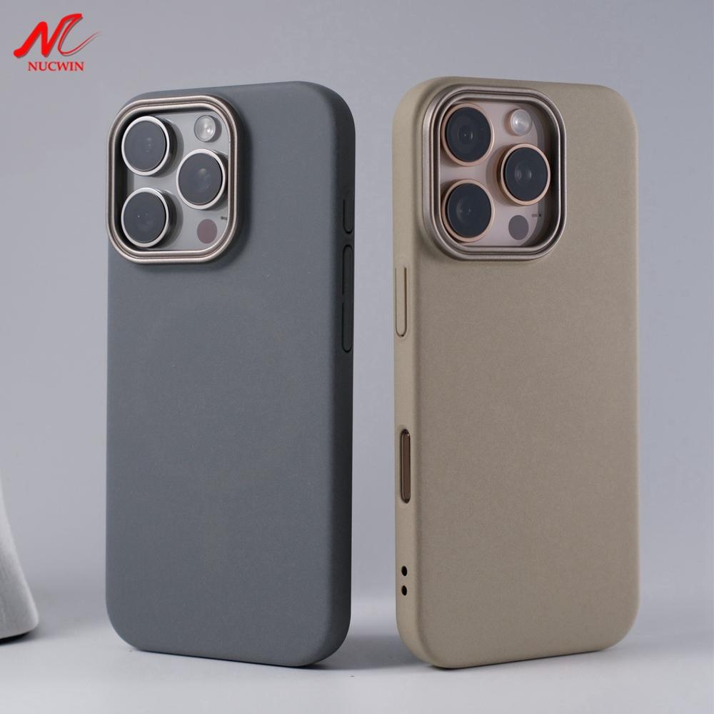 Sandstone Soild for Magsafe Case for iPhone 16e 15 14 Plus Slim Matte PC Shockproof Cover for iPhone 16 15 13 12 11 14 Pro Max