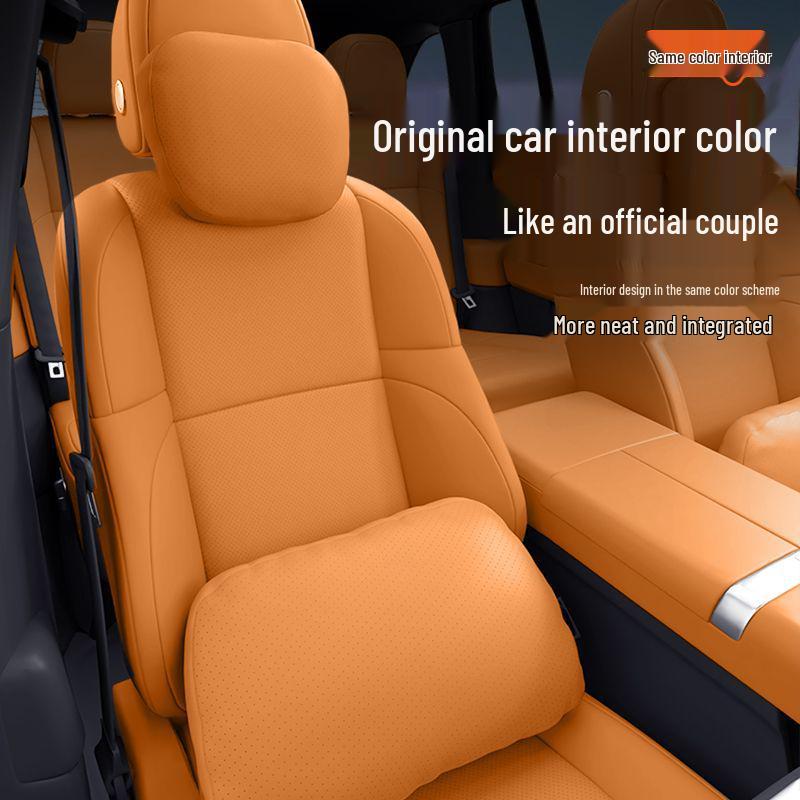 Galaxy Star 8 Car Interior Set: Headrest Lumbar Support with Neck and Waist Protection Pillows