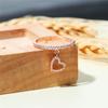 Женские кольца-подвески с белыми кристаллами Rose Gold Серебряного цвета Обручальное кольцо Винтажное Сердце Любви Тонкое Свадебное украшение Для женщин