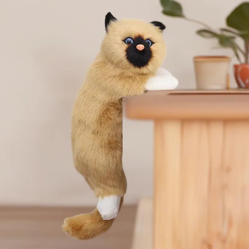 Реалистичное подвесное украшение в виде кошки для украшения дома