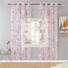 Романтичные Цветочные Шторы Тюль для Спальни Гостиной Домашний Декор Прозрачные Шторы