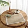 Nordic Table Mat Rectangle Placemats Household   Coffee Tea Dish Bowl
