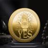 Монета с решением по предсказанию «да или нет», монета с медным покрытием, сувенирная памятная монета