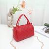 Trend embroidered rhombus chain portable cylinder bag casual versatile women's bag, one piece