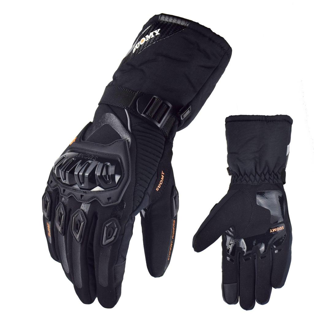 Touchscreen Waterproof Winter Motorcycle Gloves - Warm, Thick, Windproof, and Coldproof for Riders