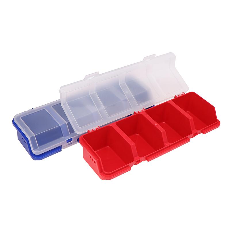 1 шт. Многосекционный органайзер для винтов и мелких деталей - прочный пластиковый футляр для хранения фурнитуры и ювелирных изделий