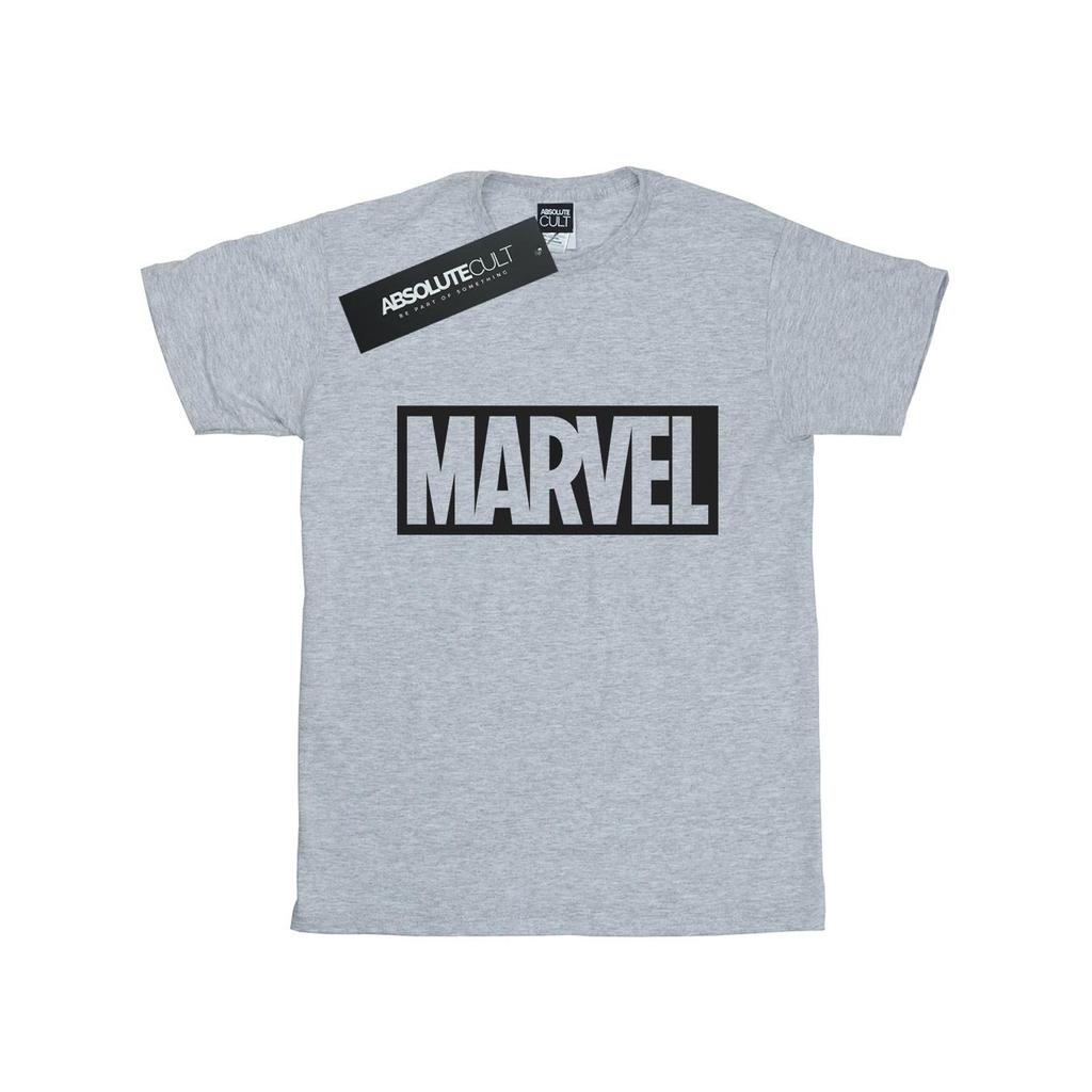Marvel Womens/Ladies Logo Outline Cotton Boyfriend T-Shirt