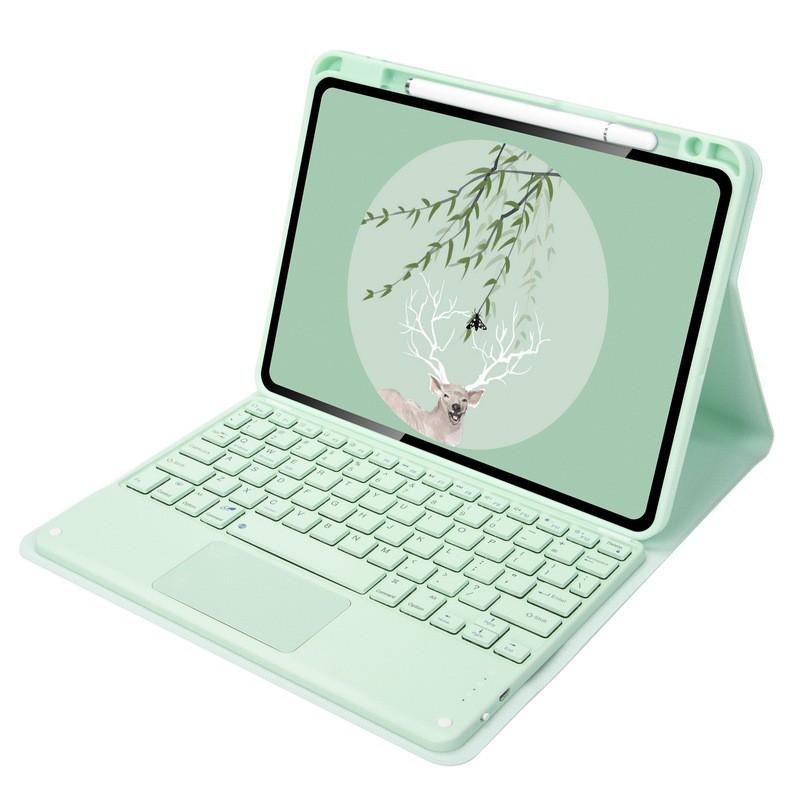 Slim Tablet Case With Detachable Bluetooth Keyboard Pad 5 Pro Stand Cover Stylus Slot Colorful Shell