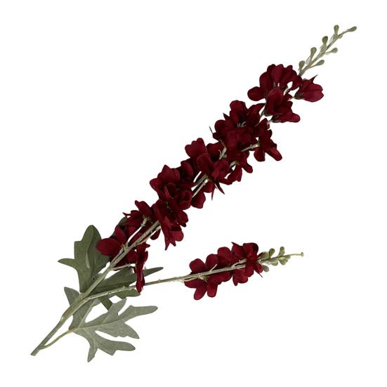 Simulated Hyacinth Silk Delphinium Flowers Realistic Texture Iron Wire Stems Fake Flower