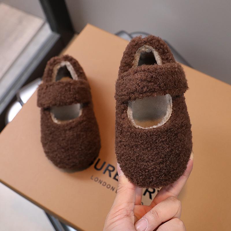 Children's Fluffy Shoes Autumn and Winter New Plush Fashion Girls' Plush Shoes Women's Treasure Cotton Shoes