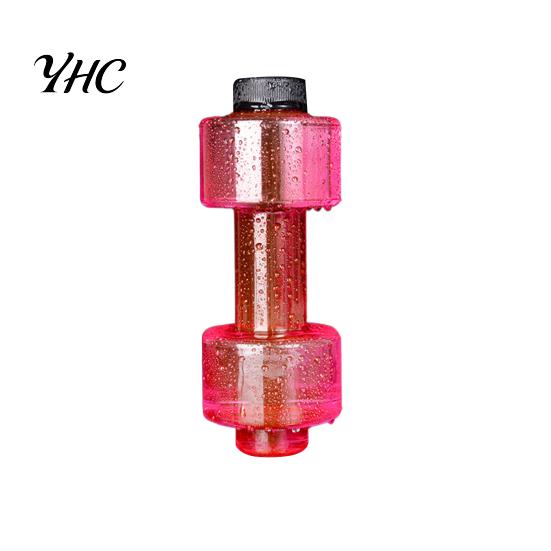 Portable Water Bottle 500/1500/2200/2600ML Dumbbell Sports Clear Arm Strength Kettle Training Workout Drinking Cup Home Gym Fitness Equipment