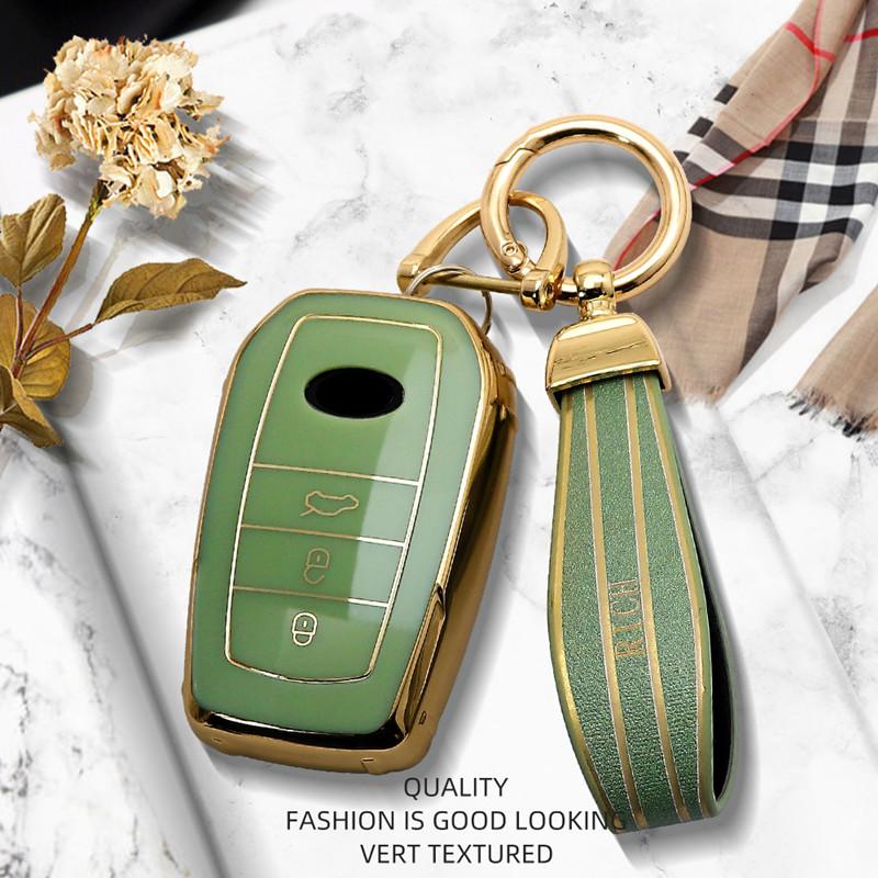 Роскошный чехол для дистанционного ключа для Toyota CHR Rav4 Auris Avensis Prius Aygo Camry Land Cruiser Prado Crown Fortuner