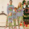 Cartoon Letters Print Family Matching Long Sleeved Parent-child Suit Home Clothes Suit Fall