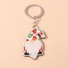 Cute Christmas Key Chain Snowman Santa Claus Key Ring Pendant for Car Key Holder Women Girls Handbag Decor DIY Jewelry Gift