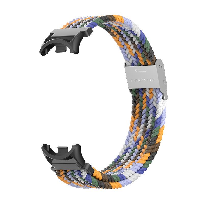 Braided Solo Loop for Xiaomi Smart Band 8 Bracelet Accessories Elastic Nylon Watchbands Replacement Correa Bracelet for Mi Band 8 Strap NFC