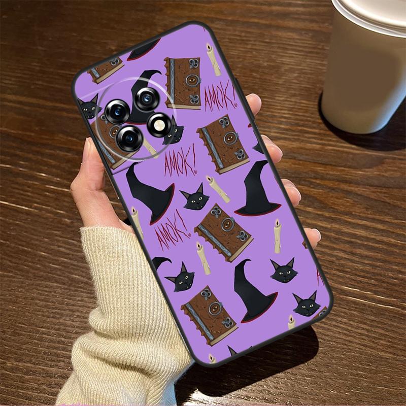 Чехол Witch Black Cat для OnePlus Nord CE 3 Lite 2 2T N10 N20 N30 N100 N200 8T 9R 10R 10T 9 10 Pro 11