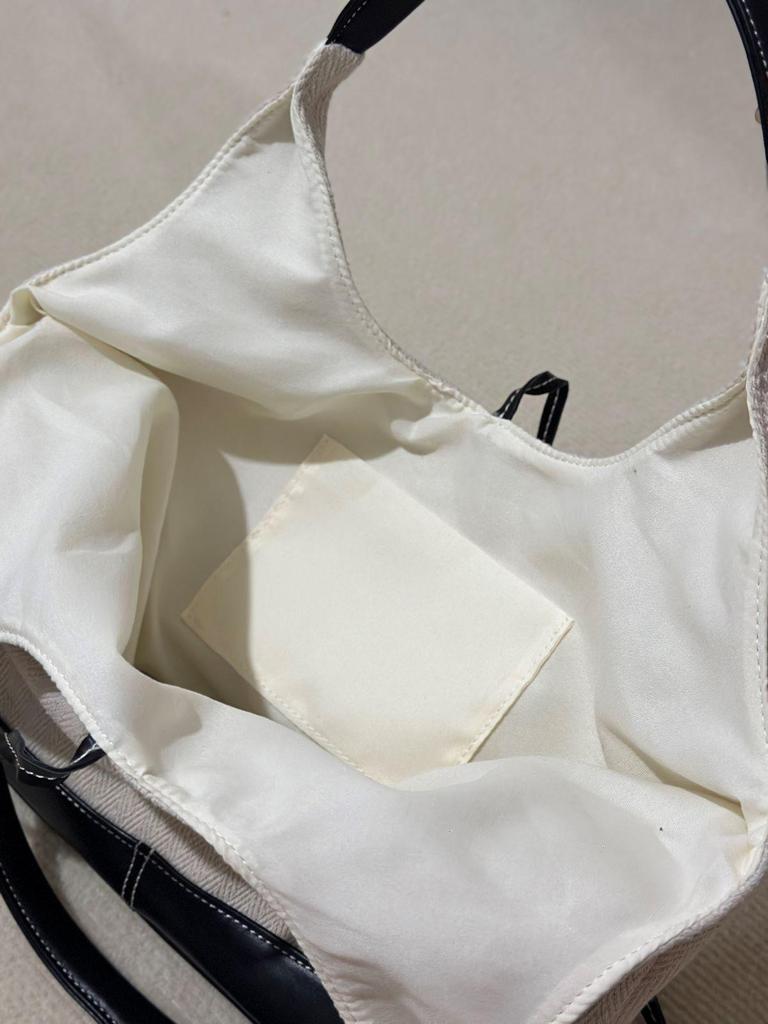 Корейский шик холщовая сумка-тоут: 2025 Новая модная универсальная женская сумка через плечо