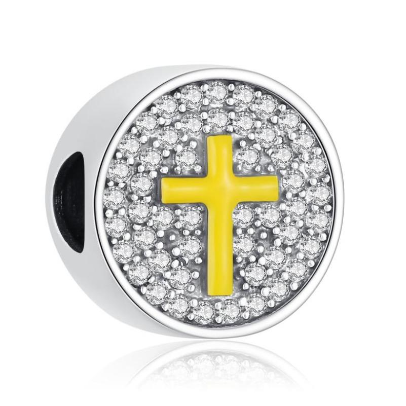 Новые крестики-шармы Подвеска-ангел Дева Мария Бусины Ожерелье Подходят для оригинальных медных браслетов Изысканные ювелирные изделия Подарок своими руками