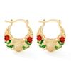 Europe and the United States are selling exquisite retro Madonna engraved earrings, creative hollow elegant women's earrings