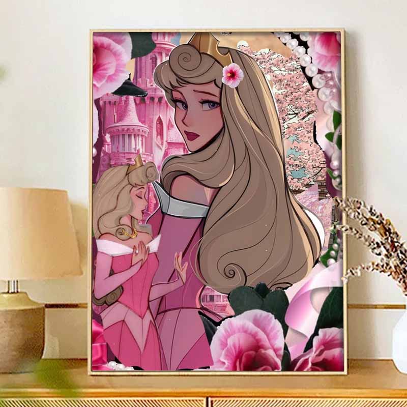 Disney Алмазная живопись 5D DIY Аврора Принцесса Набор для алмазной живописи Подходит для взрослых/новичков Креативный подарок Украшение для дома