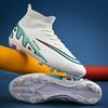 Трансграничные высокие футбольные бутсы 2025 новая молодежная спортивная обувь студенческая спортивная тренировочная обувь мальчики спортивная обувь оптом