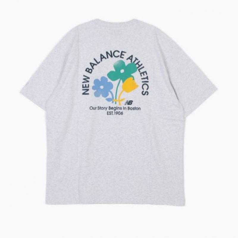 New Balance Футболка Nqj Nbnefco233 16 Uni Essential Flower с коротким рукавом