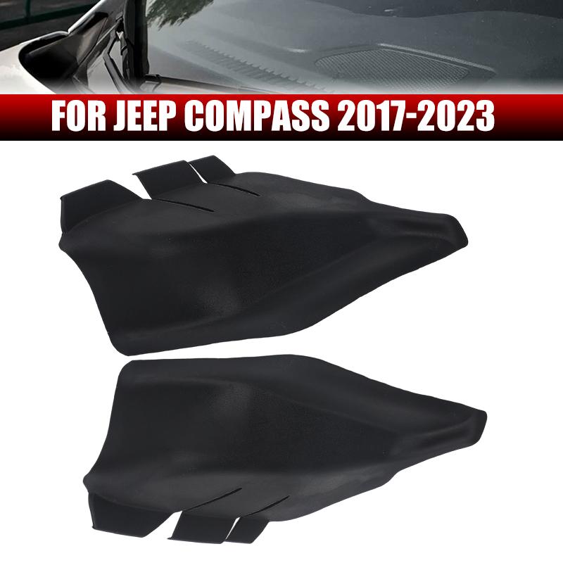 Левая правая накладка боковой панели капота для Jeep Compass 2018-2025 Угловая накладка на лобовое стекло 7AA46RXFAA 7AA47RXFAA 5UT12RXFAB