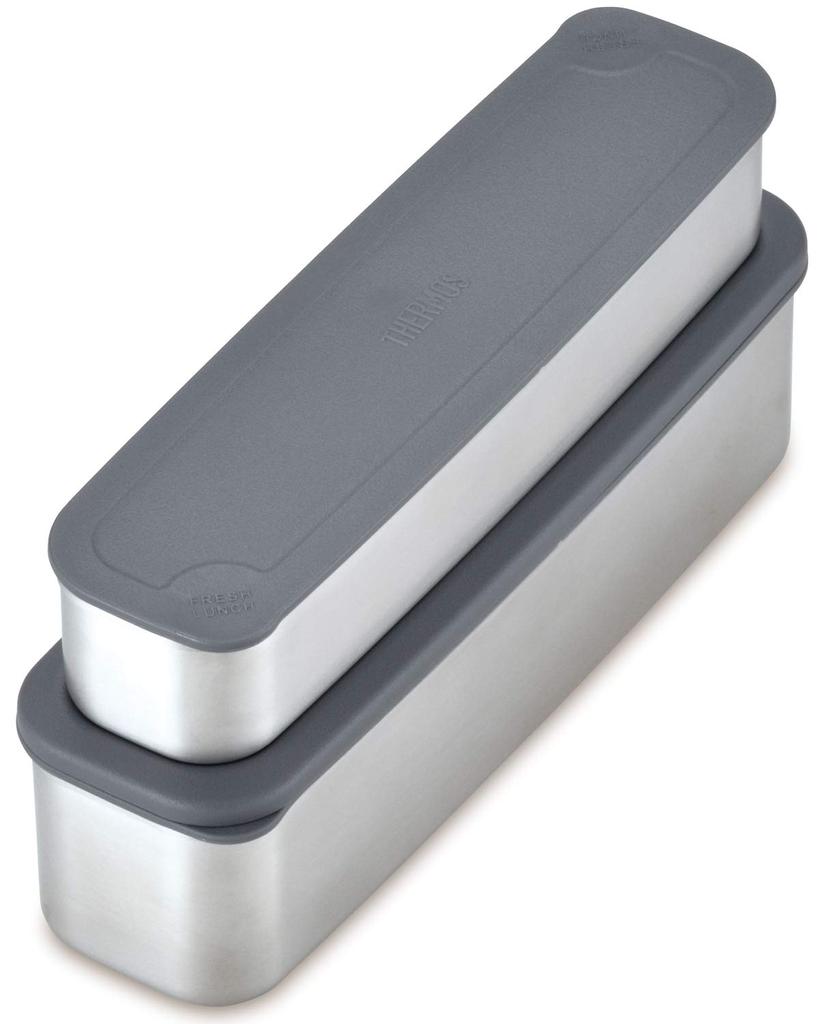 Термос Bento Box 2 Tier Slim Fresh Lunch Box 815 мл Black Border BKBD DSA-804W